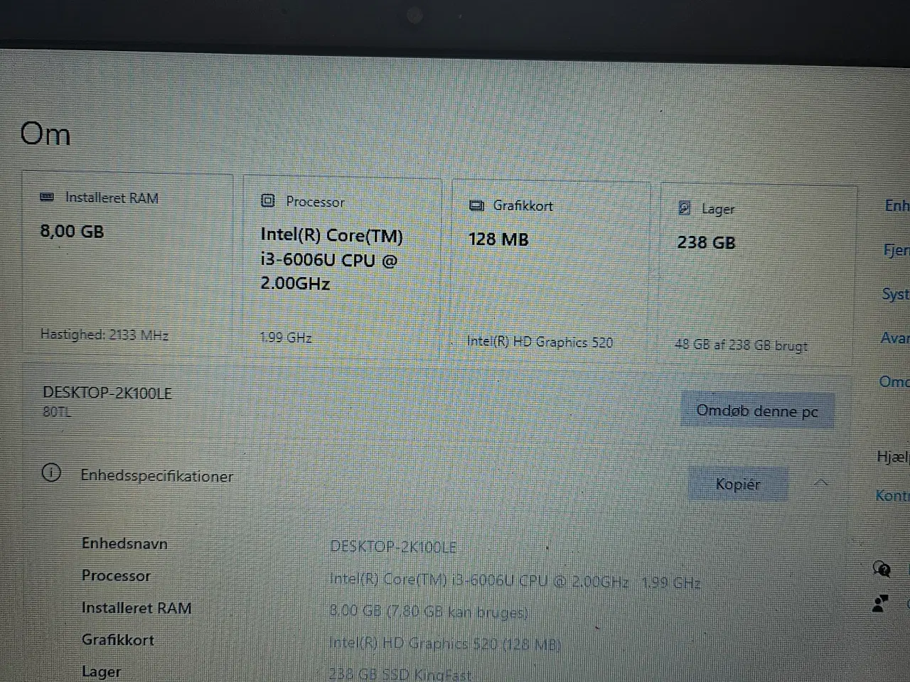 Billede 5 - lenovo bærbar med cdrom drev