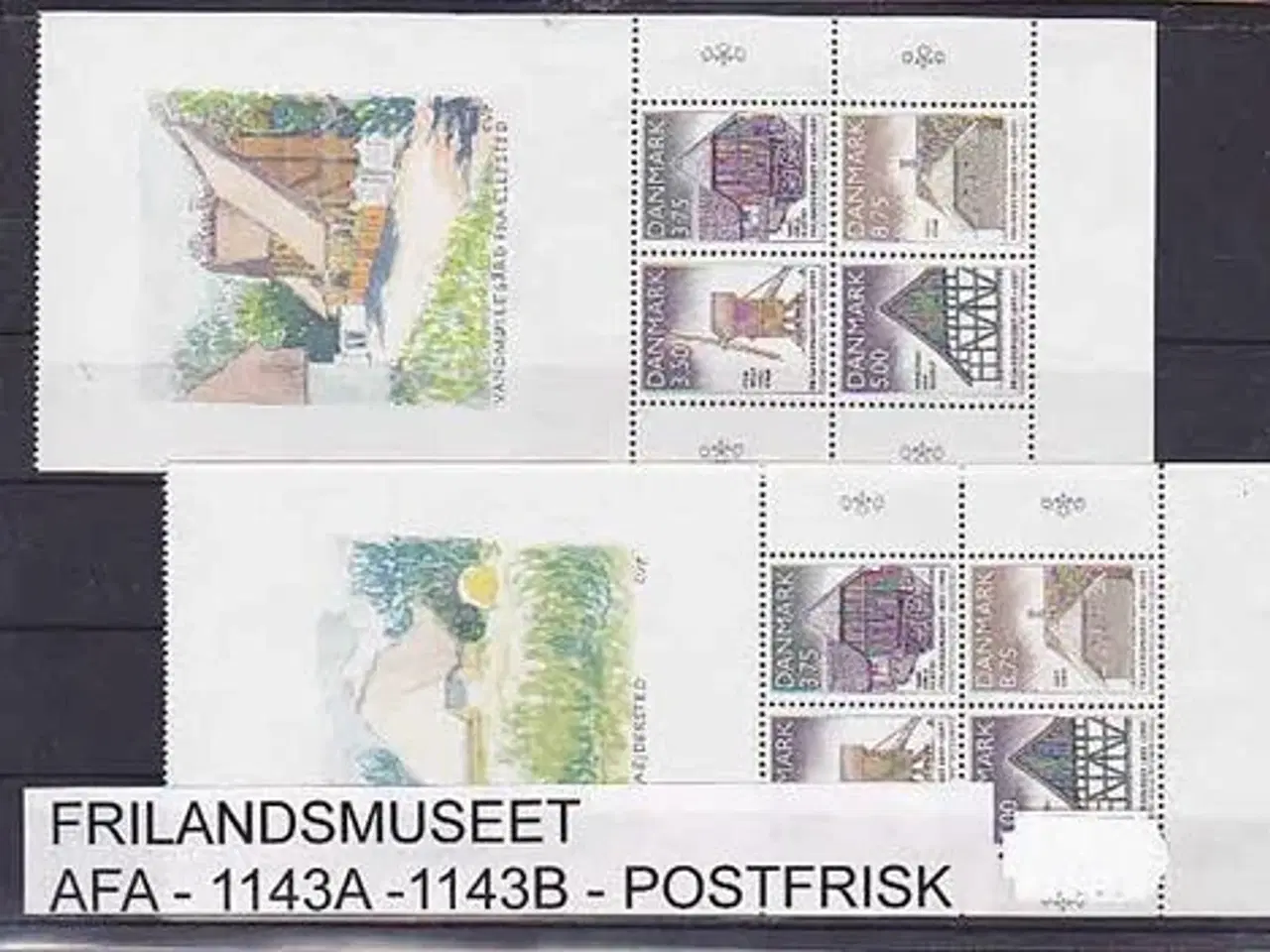 Billede 1 - Frilandsmuseet AFA 1143A-1143B Postfrisk