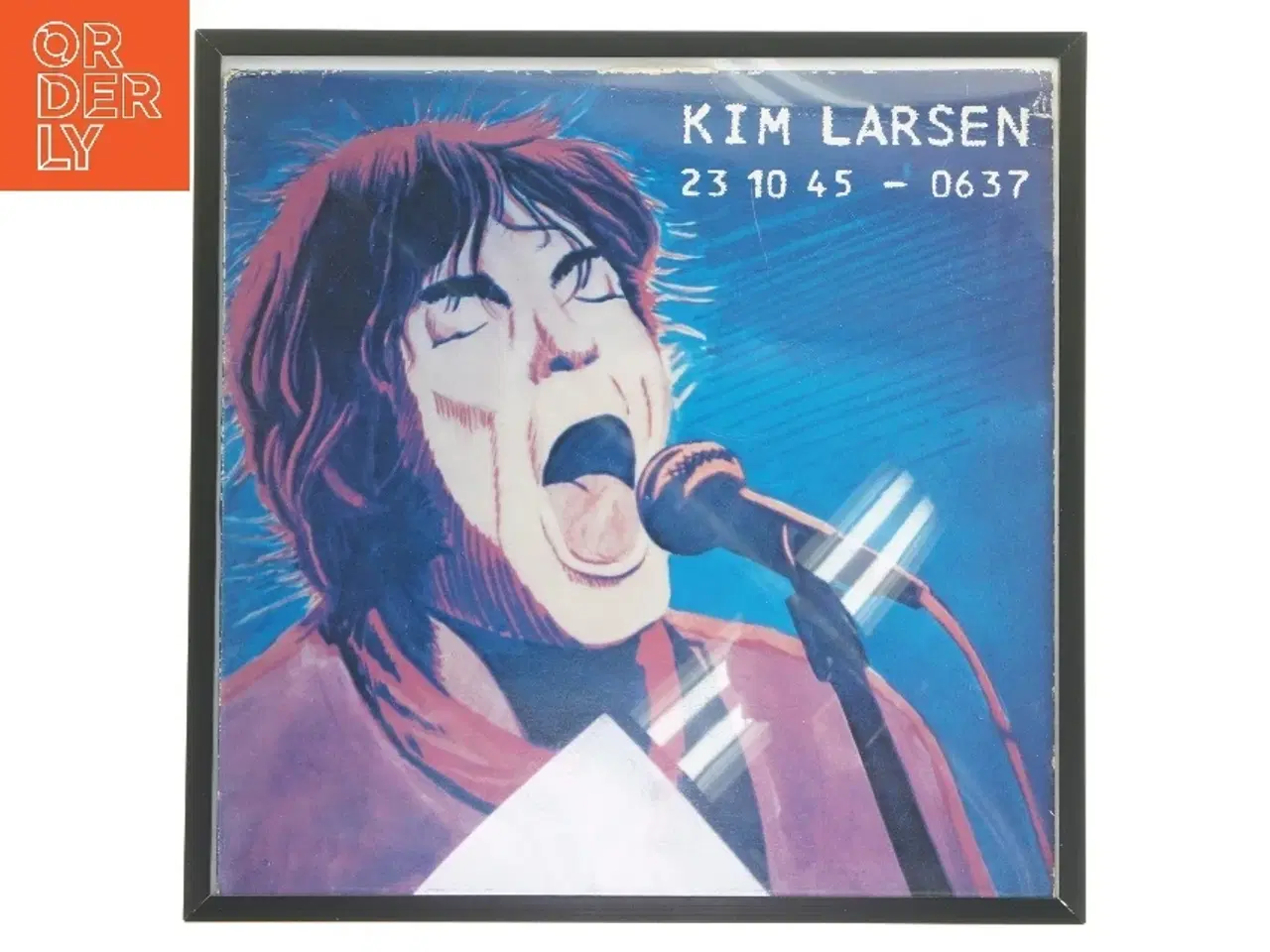 Billede 1 - Billede af Kim Larsen i ramme fra IKEA (str. 33,5x33,5 cm)