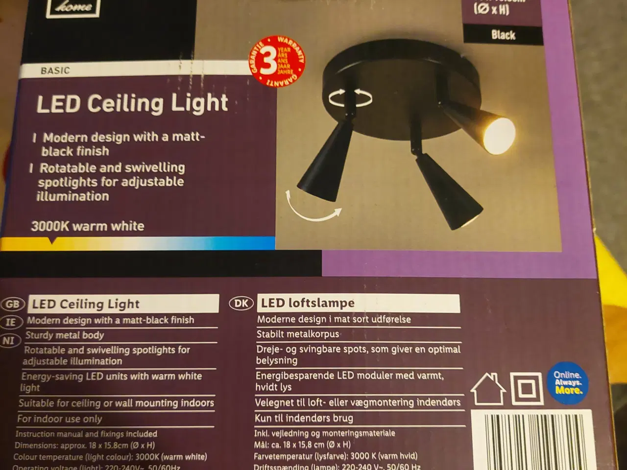 Billede 7 - lampen til loft eller væggen