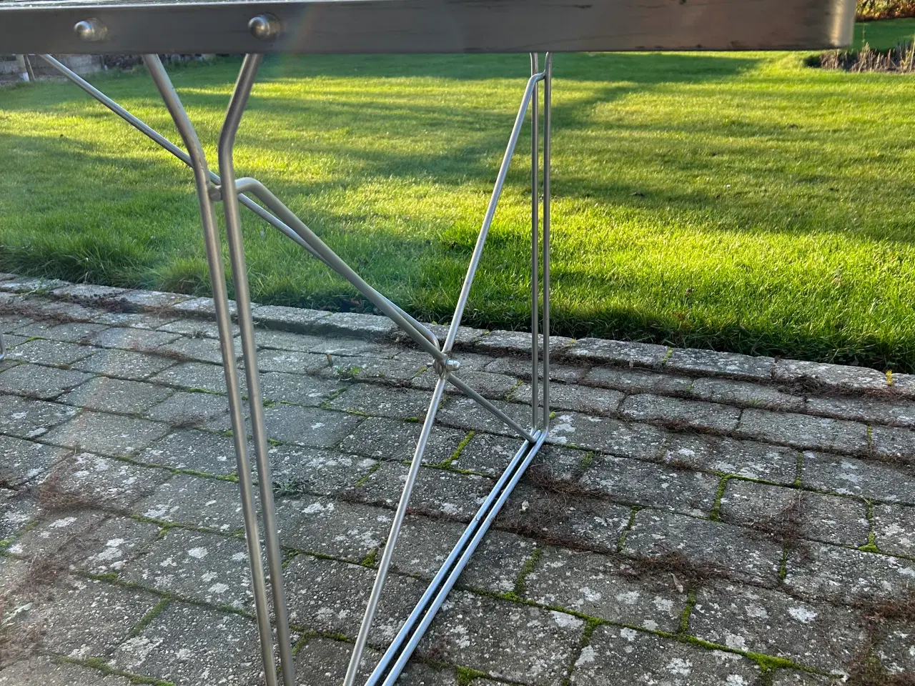 Billede 2 - Glasbord med stål-stel