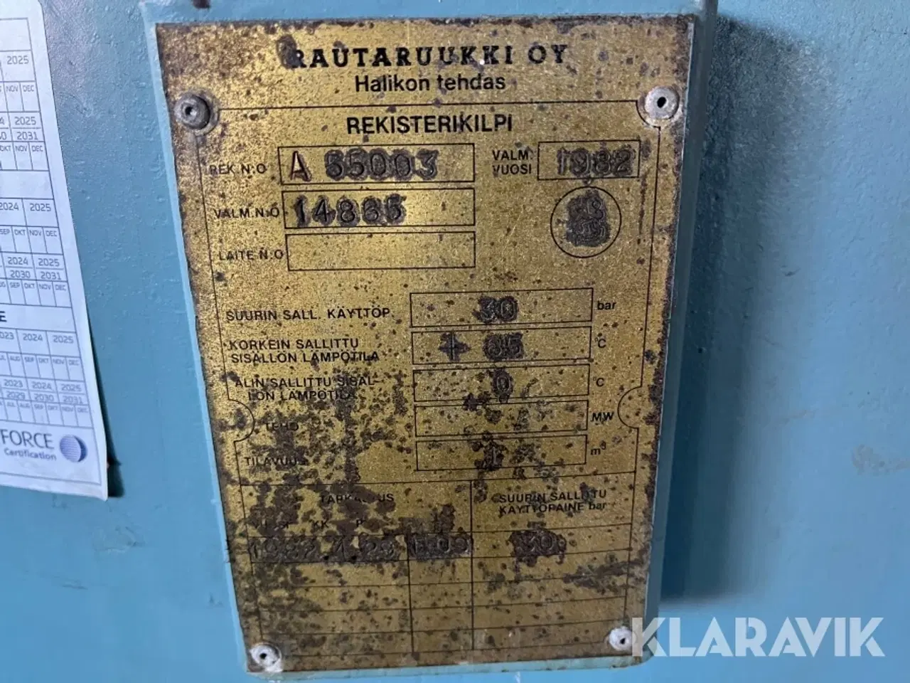 Billede 6 - Højtrykstank Rautafruukki - 30 bar - 1m3