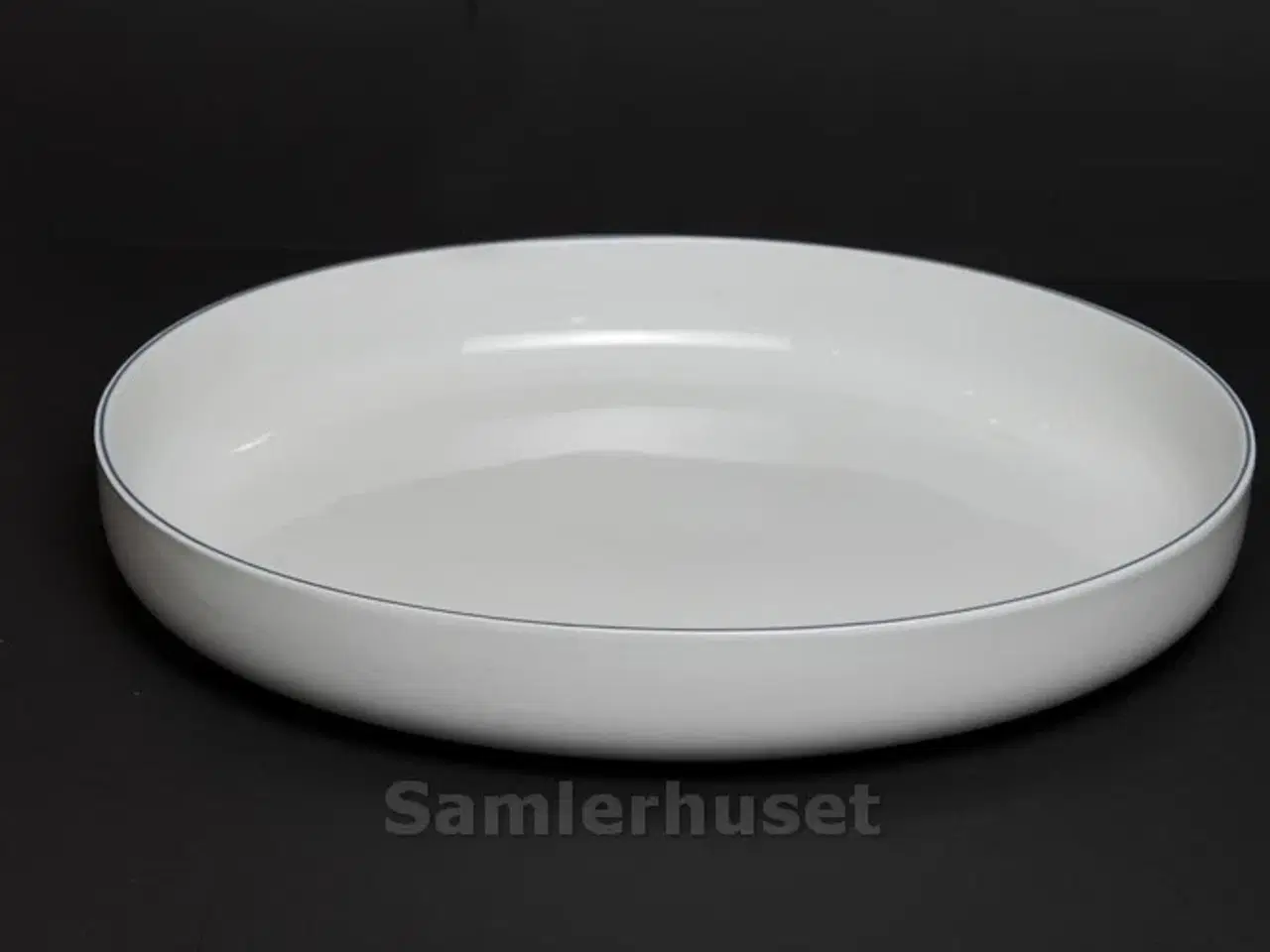 Billede 1 - Blåkant Ovalt fad