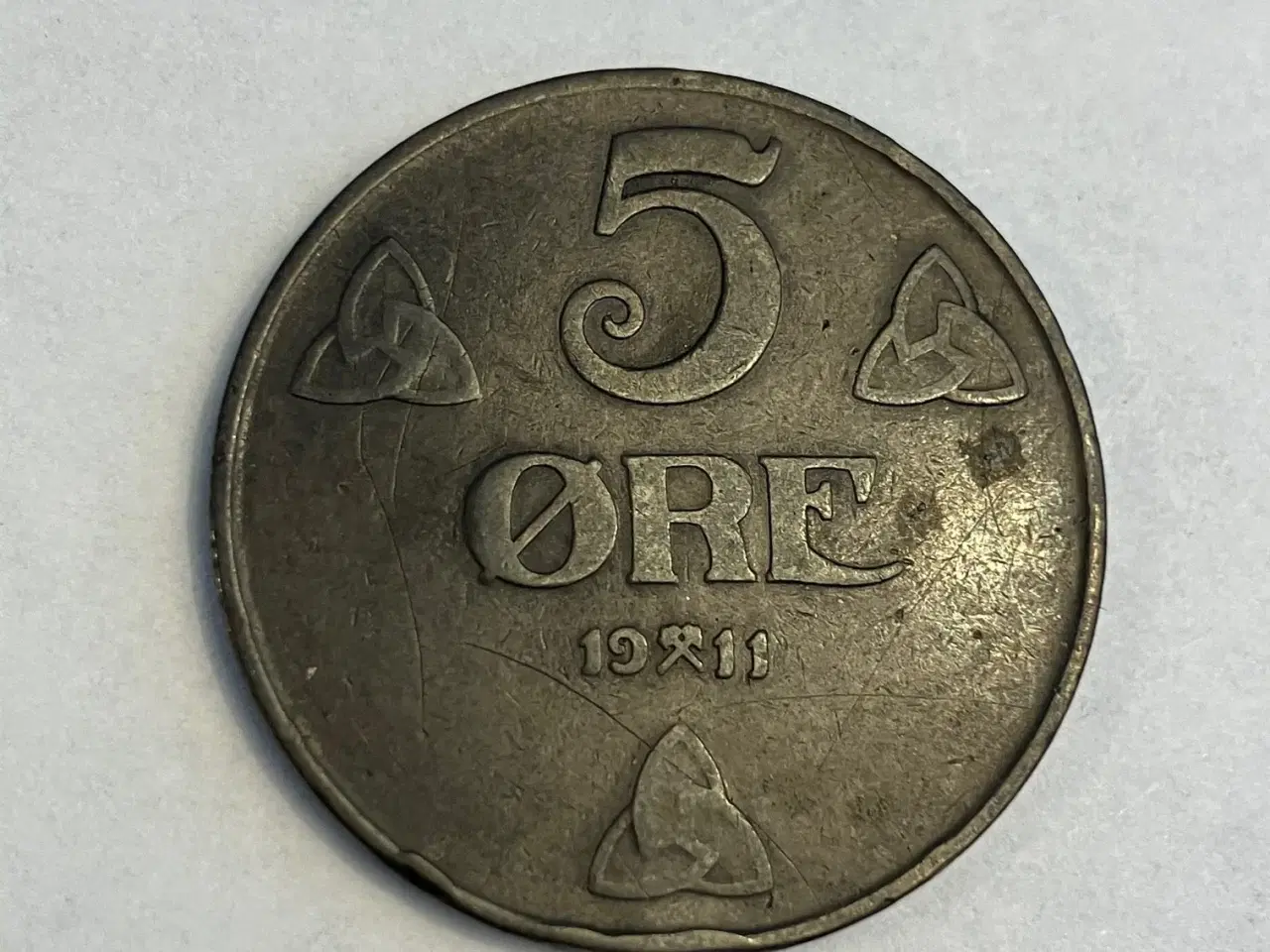 Billede 1 - 5 Øre 1911 Norge