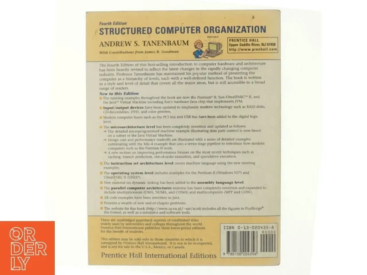 Billede 3 - Structured computer organization af Andrew S. Tanenbaum (Bog)