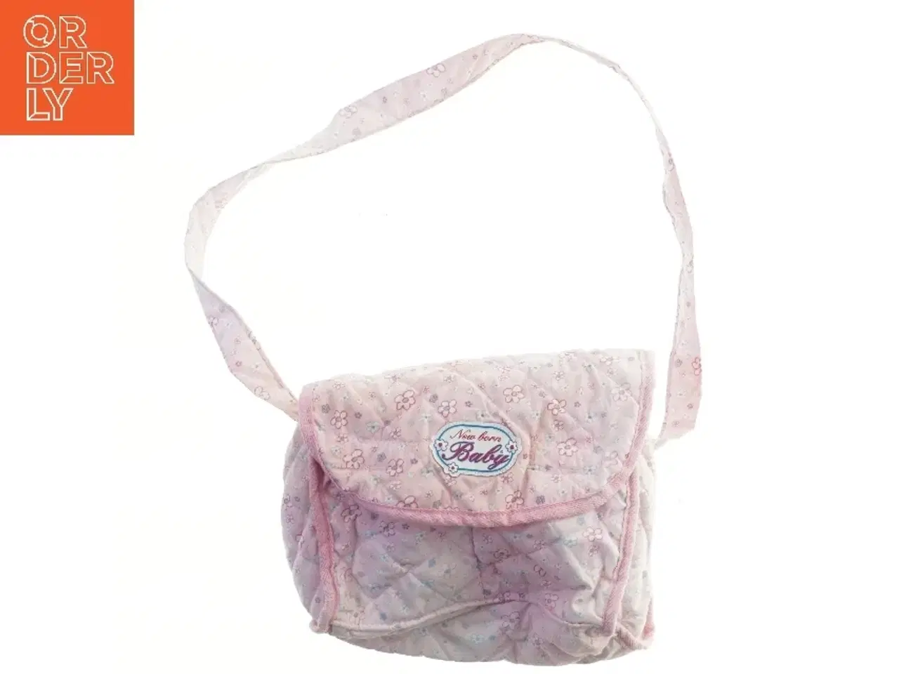 Billede 1 - Rosa baby taske med blomsterprint fra New Born Baby (str. 29x26 cm)