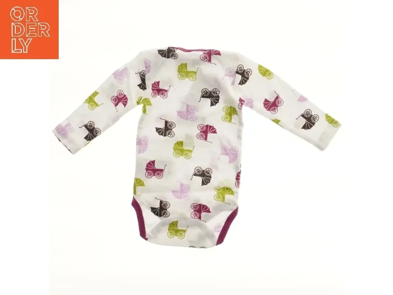 Billede 2 - Langærmet bodystocking med barnevognsmønster fra Name It (str. 62)