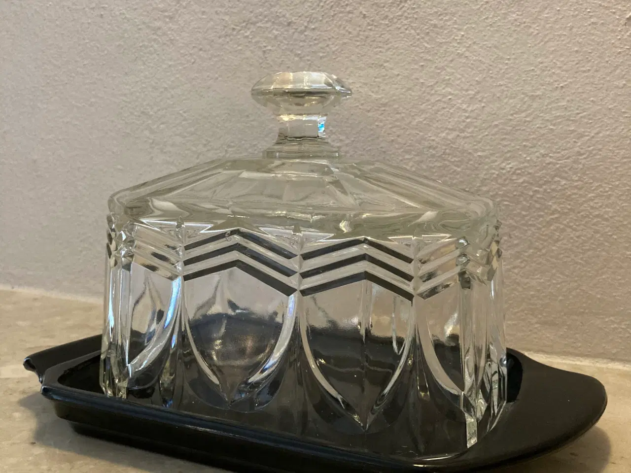 Billede 3 - Flot antik osteklokke med underfad