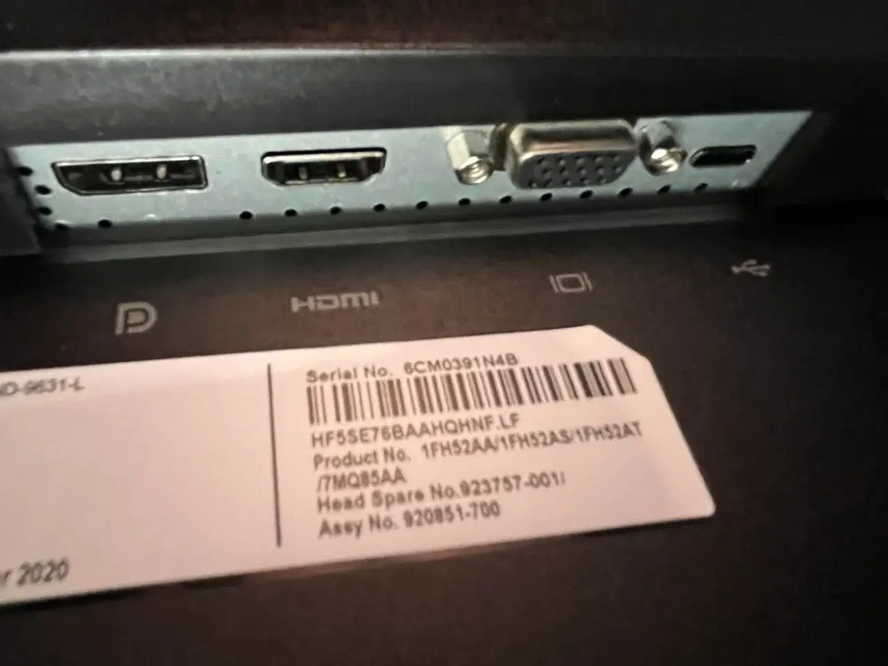 Billede 6 - 2 stk. PC Skærm 27" DELL, 24" HP  + 1 tastatur