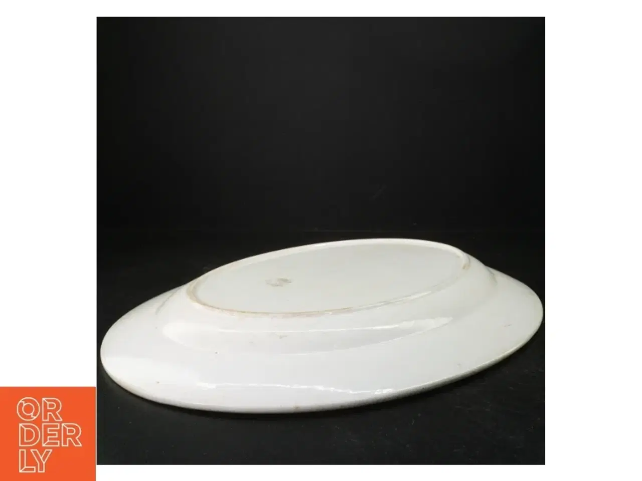 Billede 2 - Blåt og hvidt porcelænsfad (str. 45 x 36 cm)