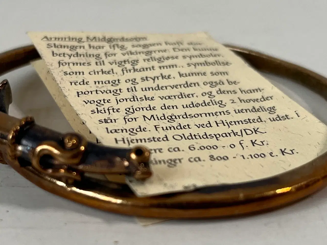 Billede 2 - Museumssmykker, Midgårdsormen armring