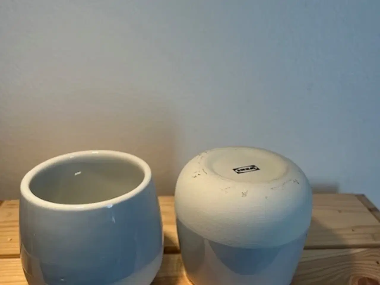 Billede 2 - 2 stk. IKEA GRADVIS skåle/skjulere – Lysegrå Stent