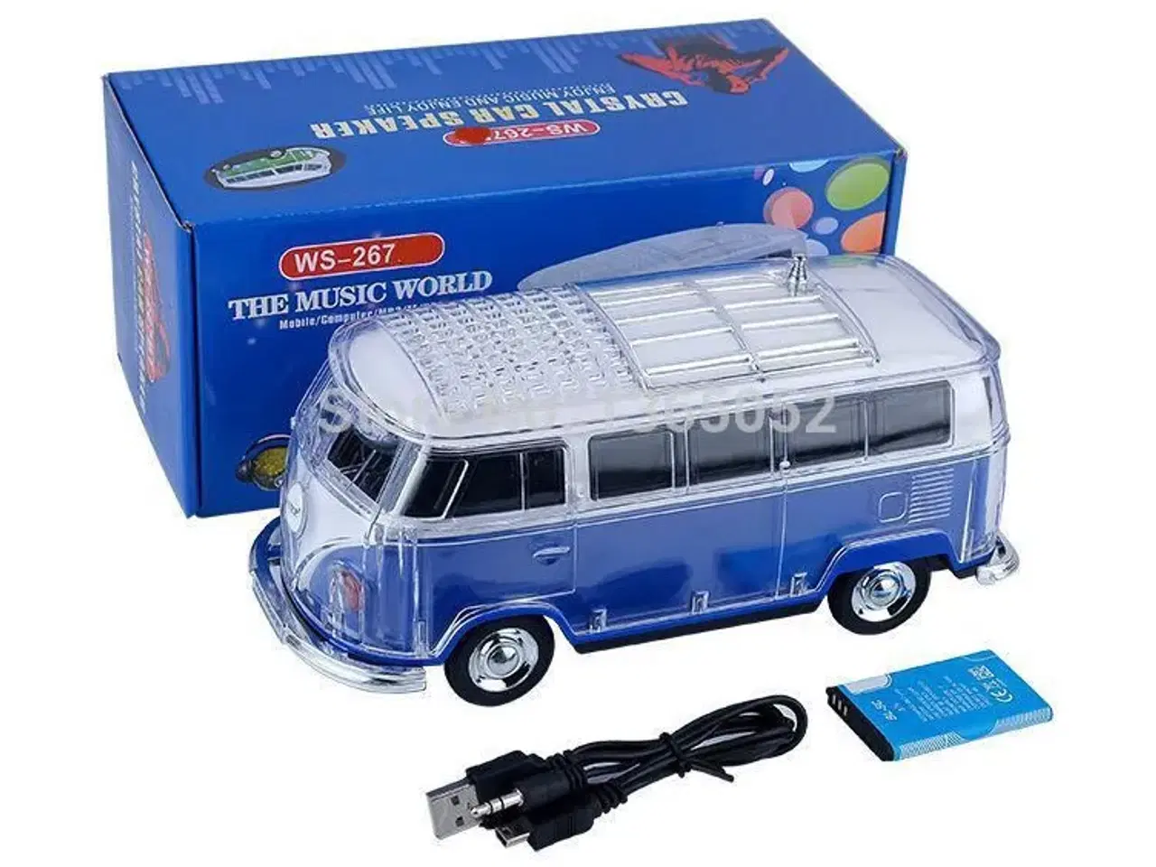 Billede 3 - VW modelbilradio og VW lysdiodeskilt