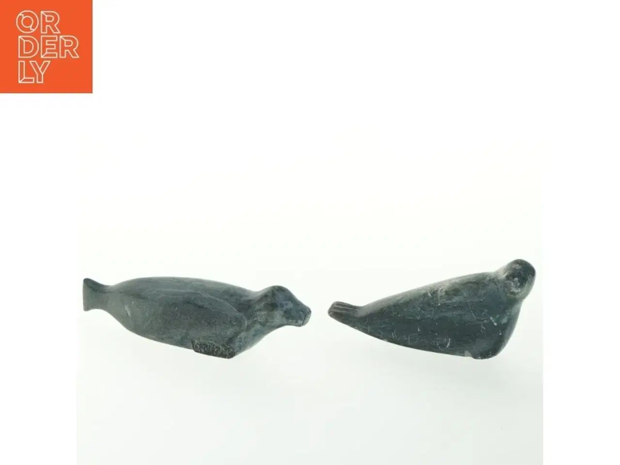 Billede 1 - Grønlandica. Inuit sæl figurer (str. 14 cm)