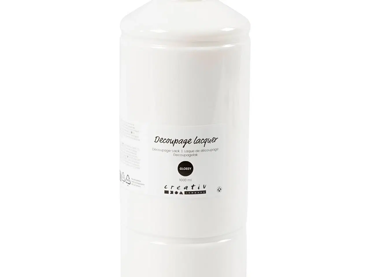 Billede 1 - Vandbaseret Decoupagelak, Blank - 1000ml