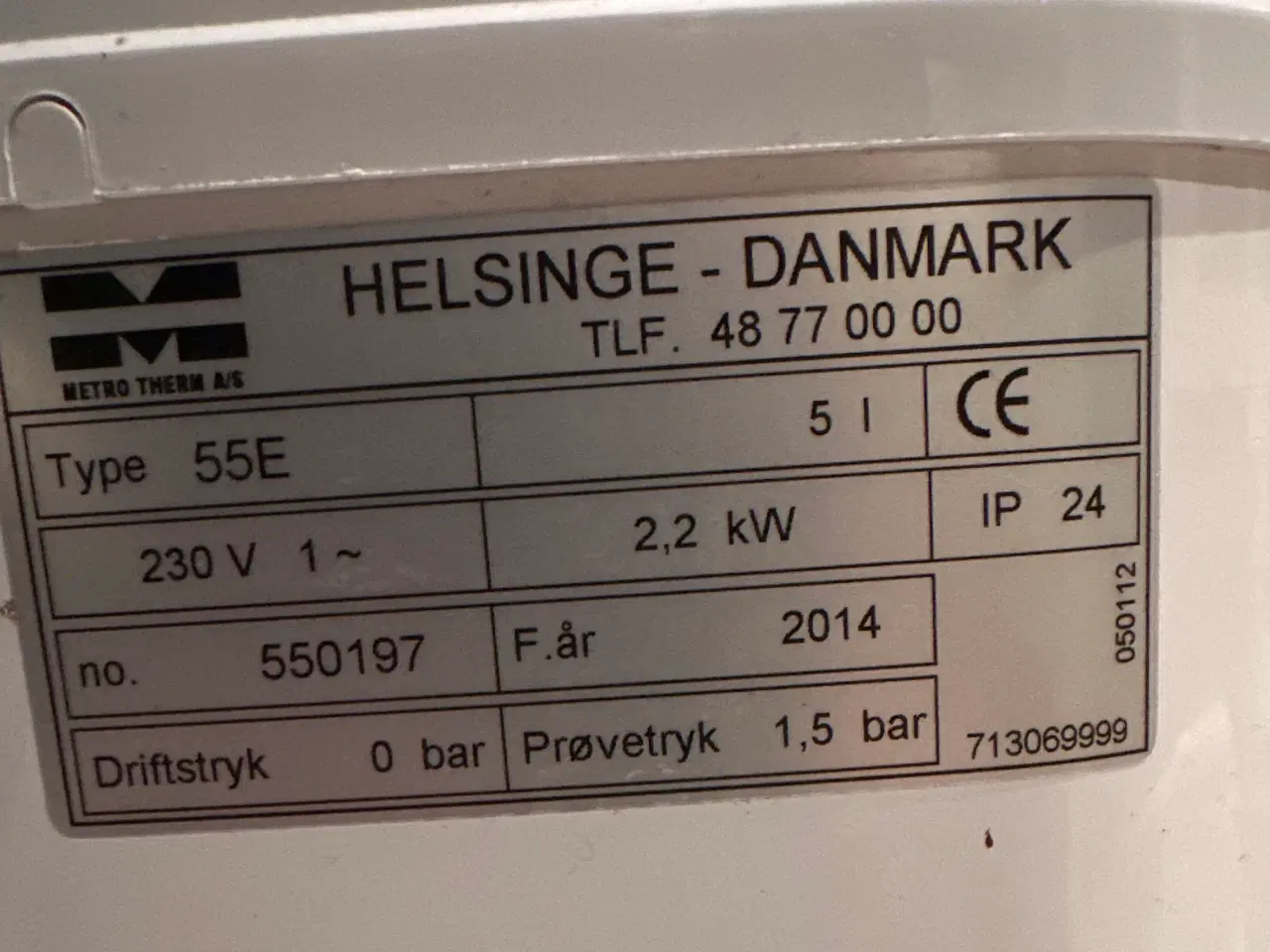 Billede 2 - Metro El vandvarmer