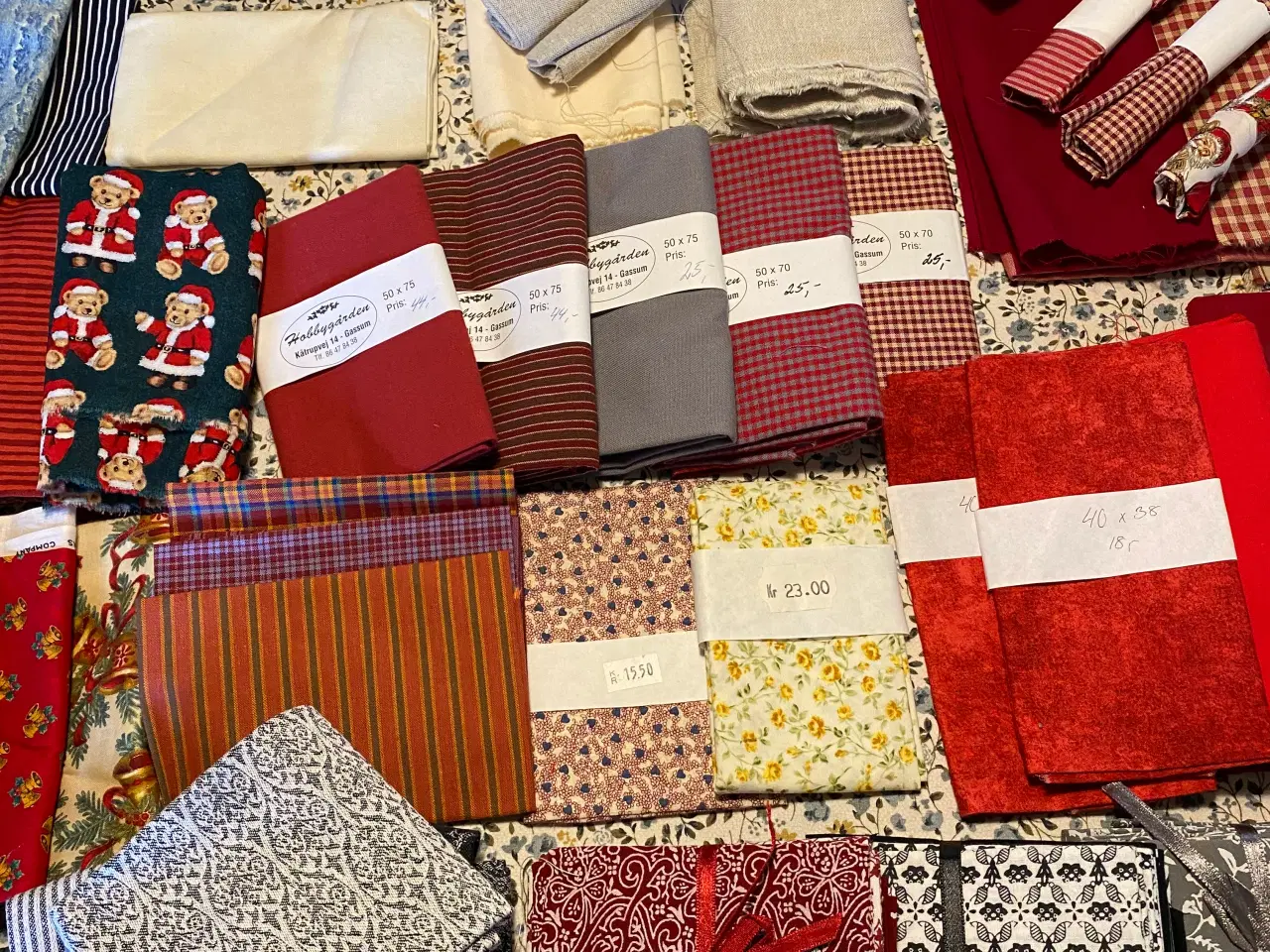 Billede 3 - Patchwork stof. 