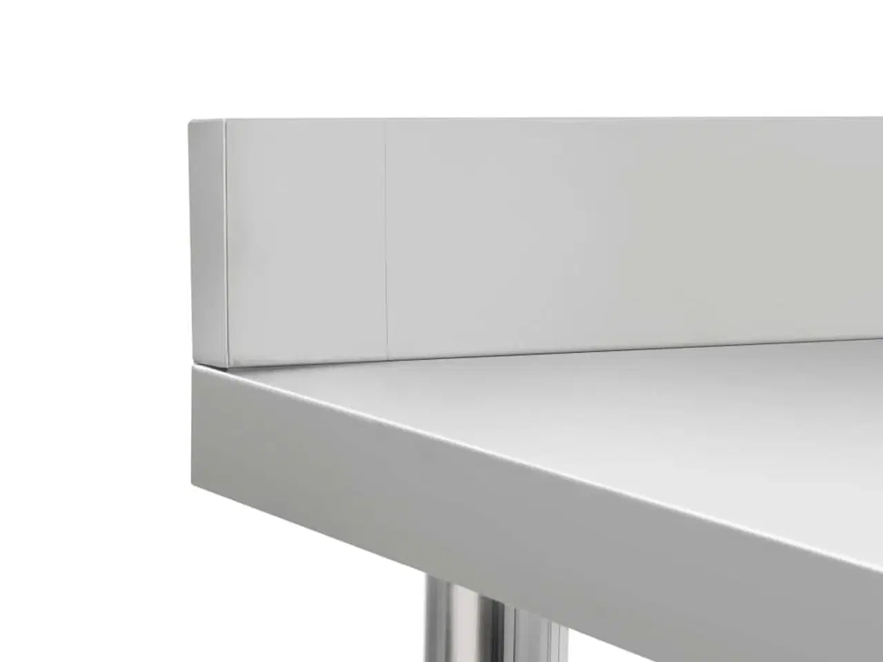 Billede 5 - Arbejdsbord til køkken m. stænkplade 120x60x93 cm rustfrit stål