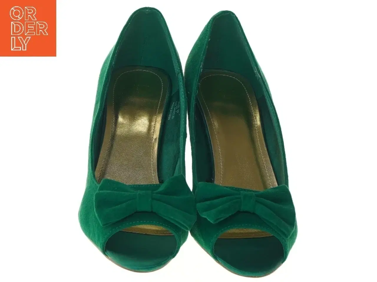 Billede 5 - Grønne stiletter med sløjfe fra H&M (str. 38 )