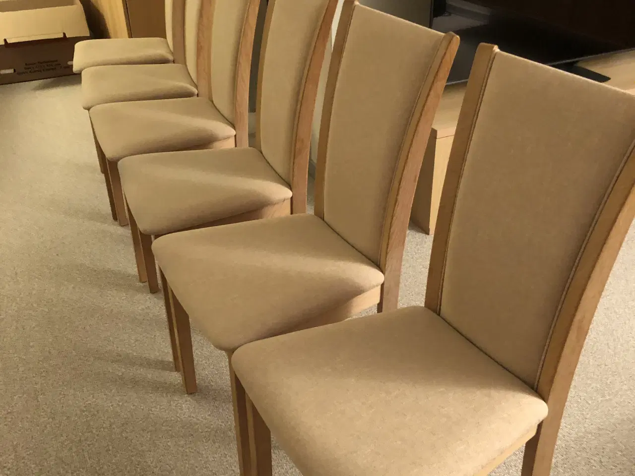 Billede 1 - Spisebordsstole, meget velholdte 