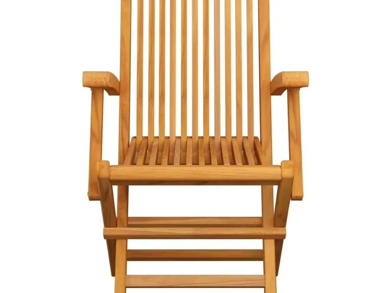 Billede 3 - Foldbare havestole 6 stk. massivt teaktræ