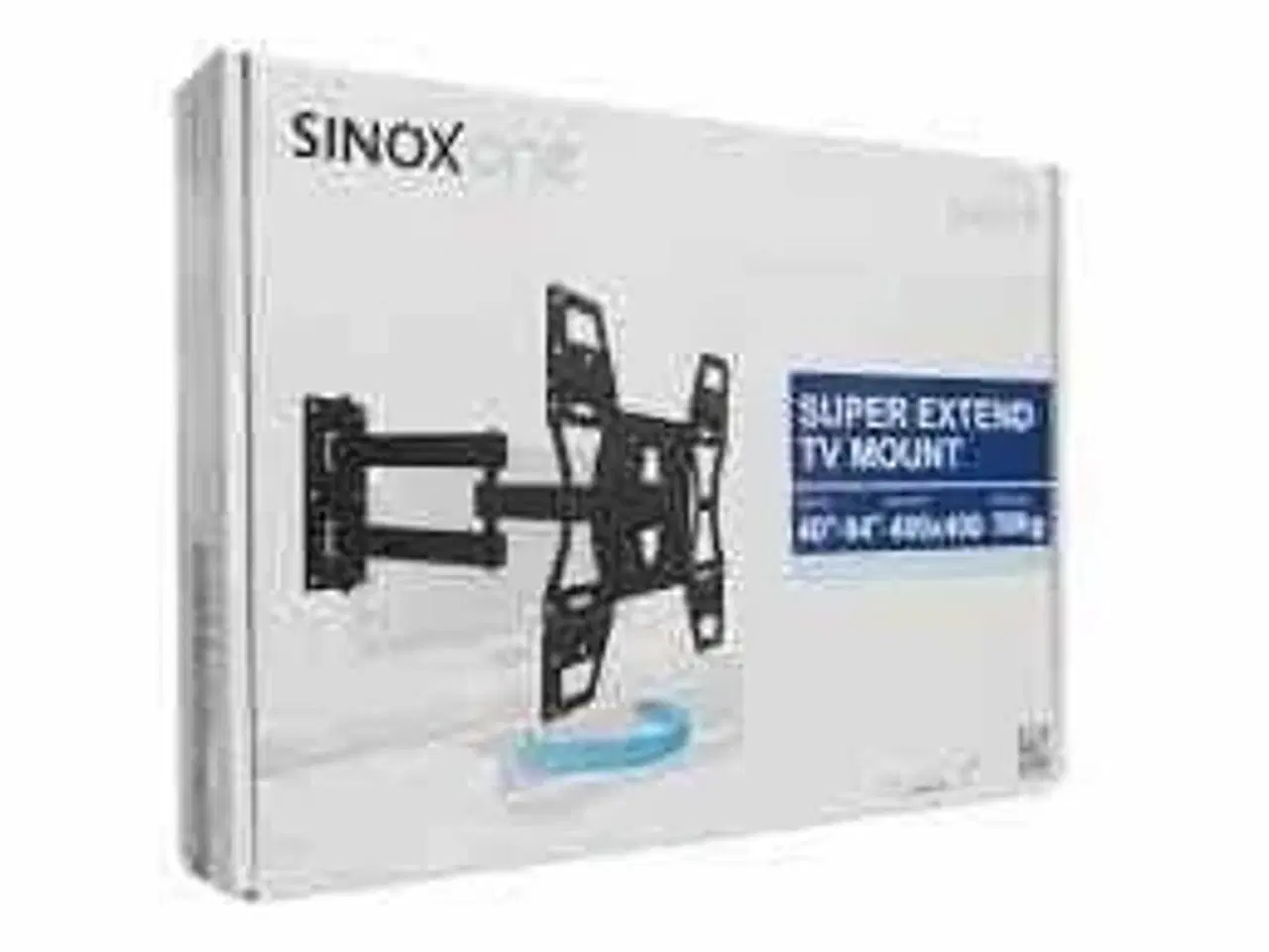 Billede 2 - Sinox One TV vægbeslag - 40"-84" - Sort 50 kg 84" 100 x 100 mm
