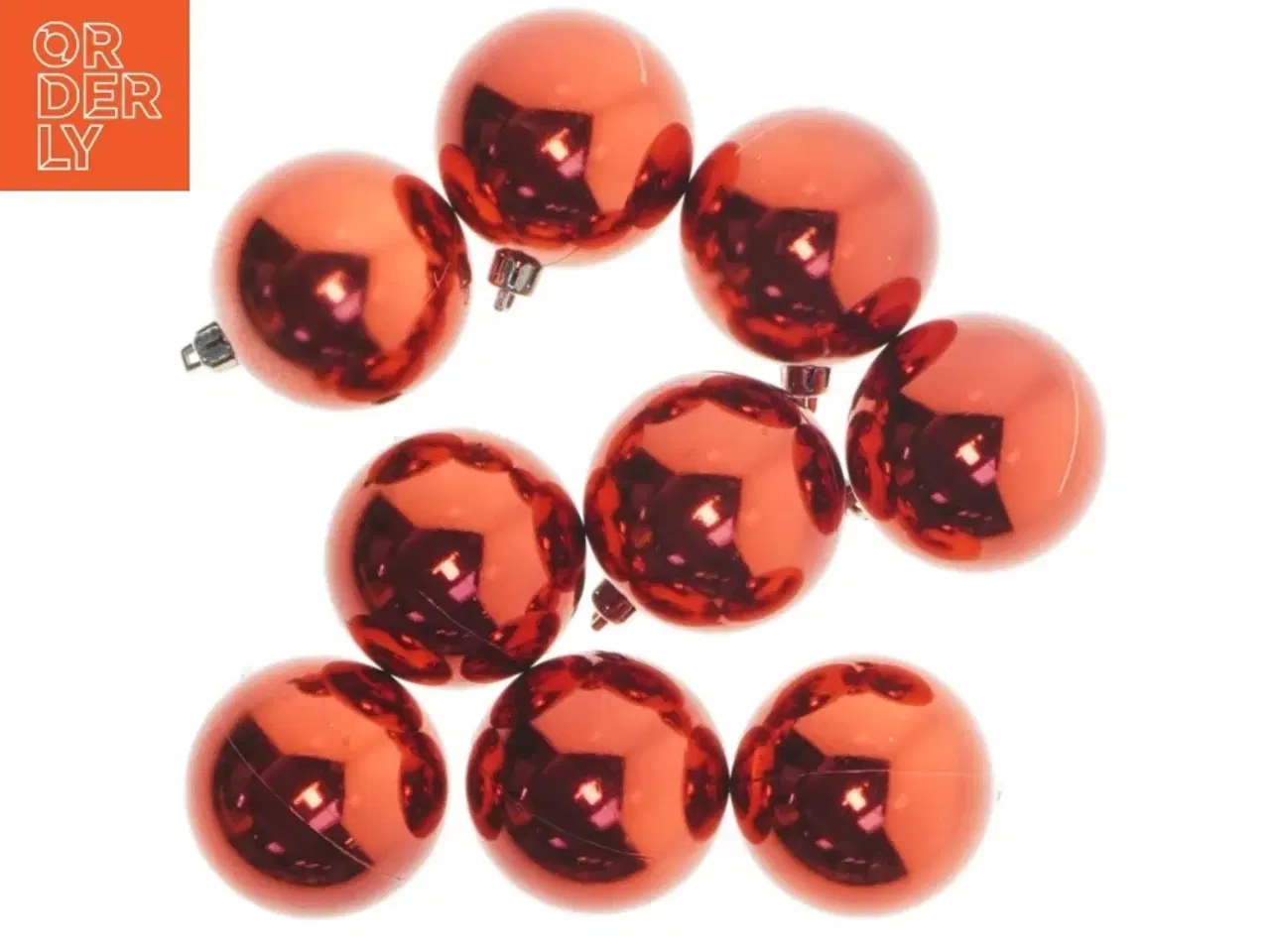 Billede 1 - Røde julekugler (str. 9 styk)