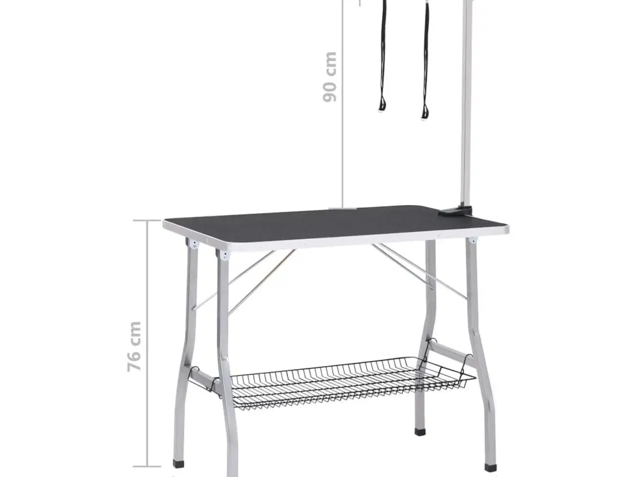 Billede 11 - Justerbart hundeplejebord med 2 løkker og kurv