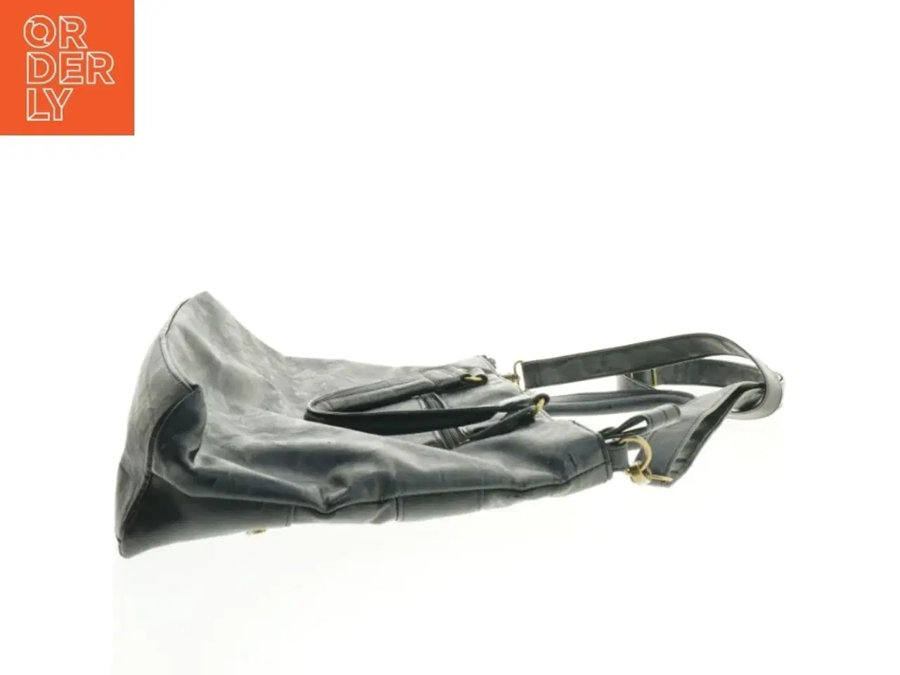 Billede 4 - Stor sort skuldertaske fra The Monte (str. 43x29 cm)