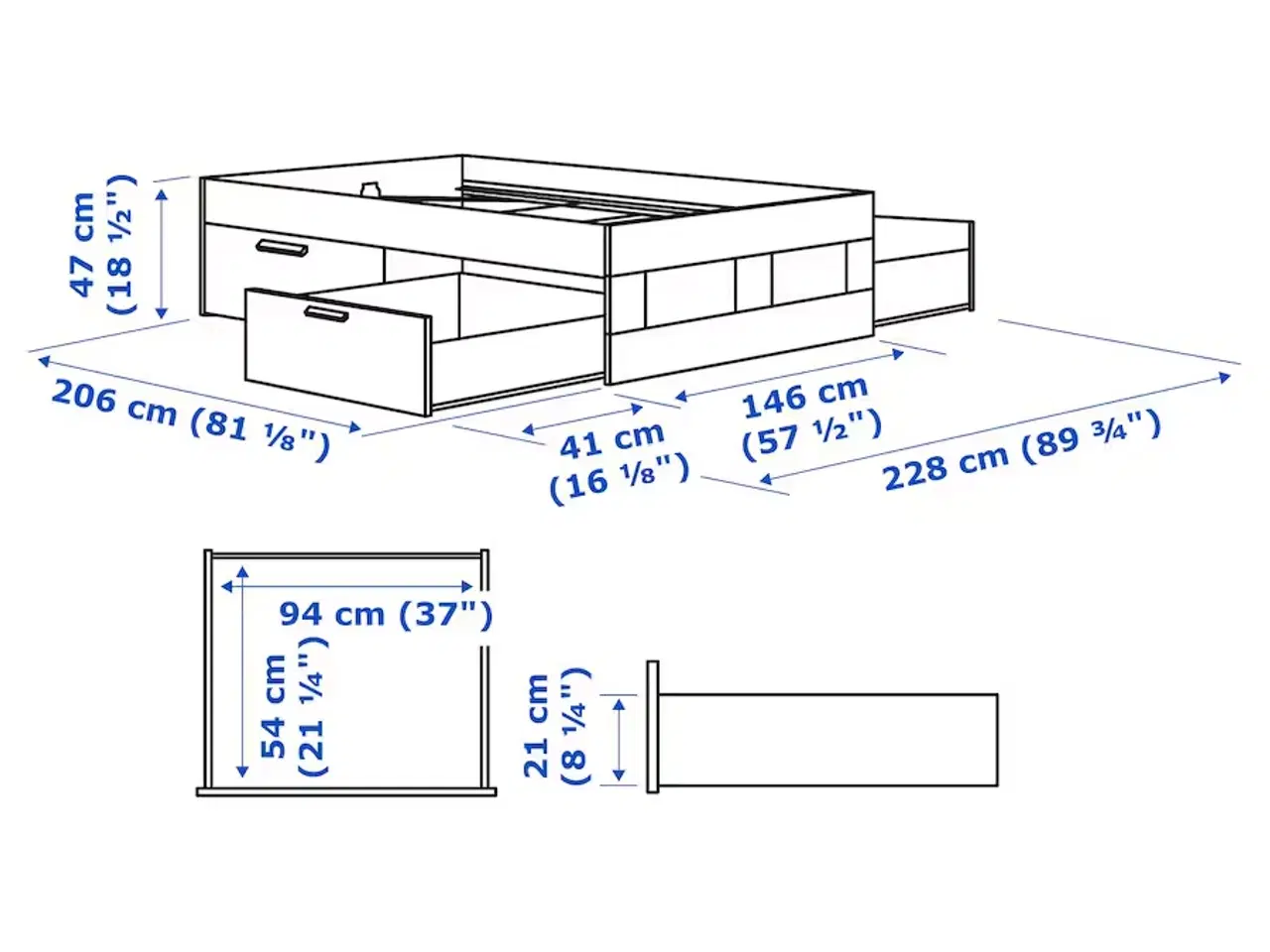 Billede 10 - 140cm seng ink. Madras