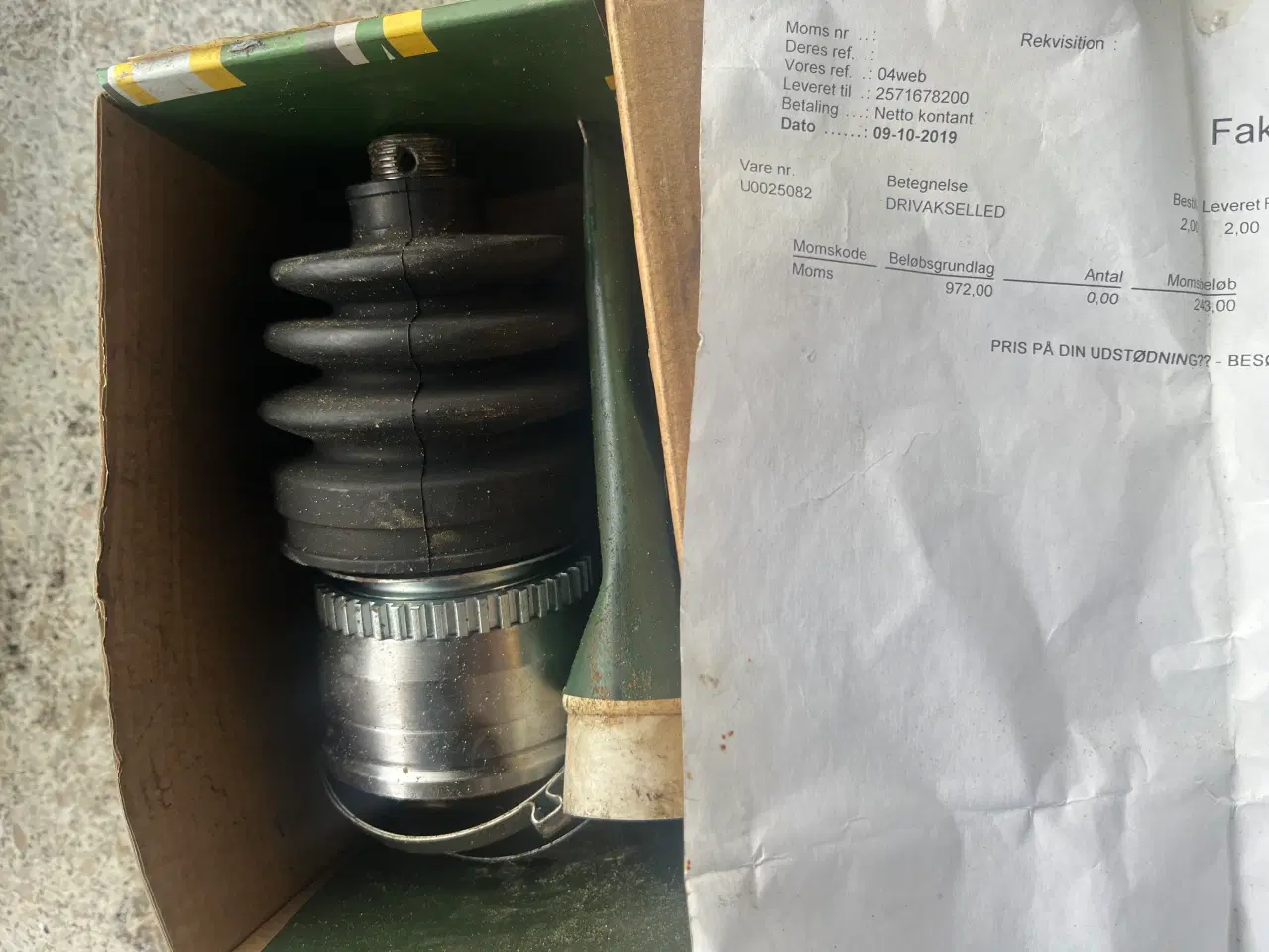 Billede 3 - Drivakselled knokkelled