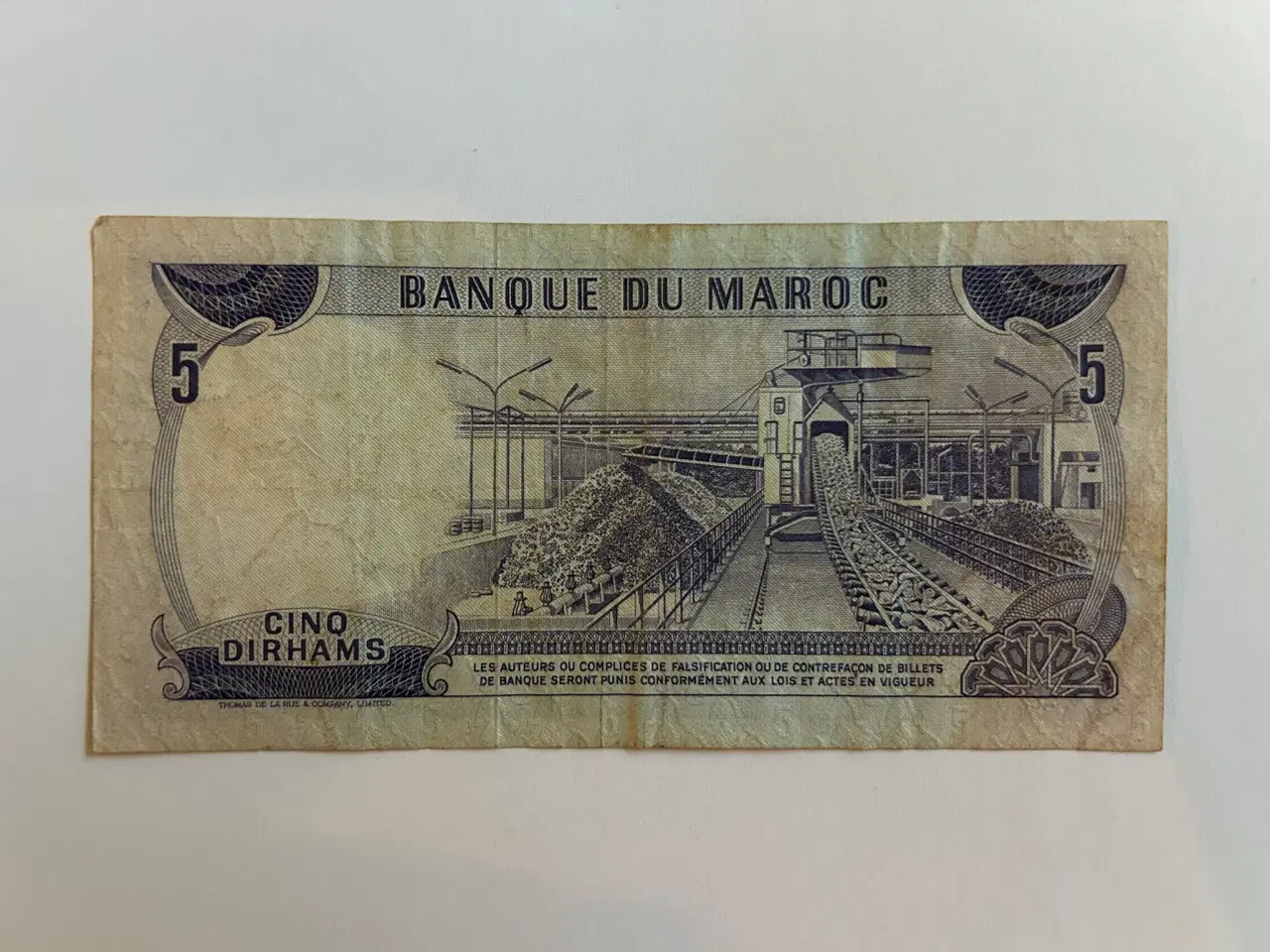 Billede 2 - 5 Dirhams Morocco 1970