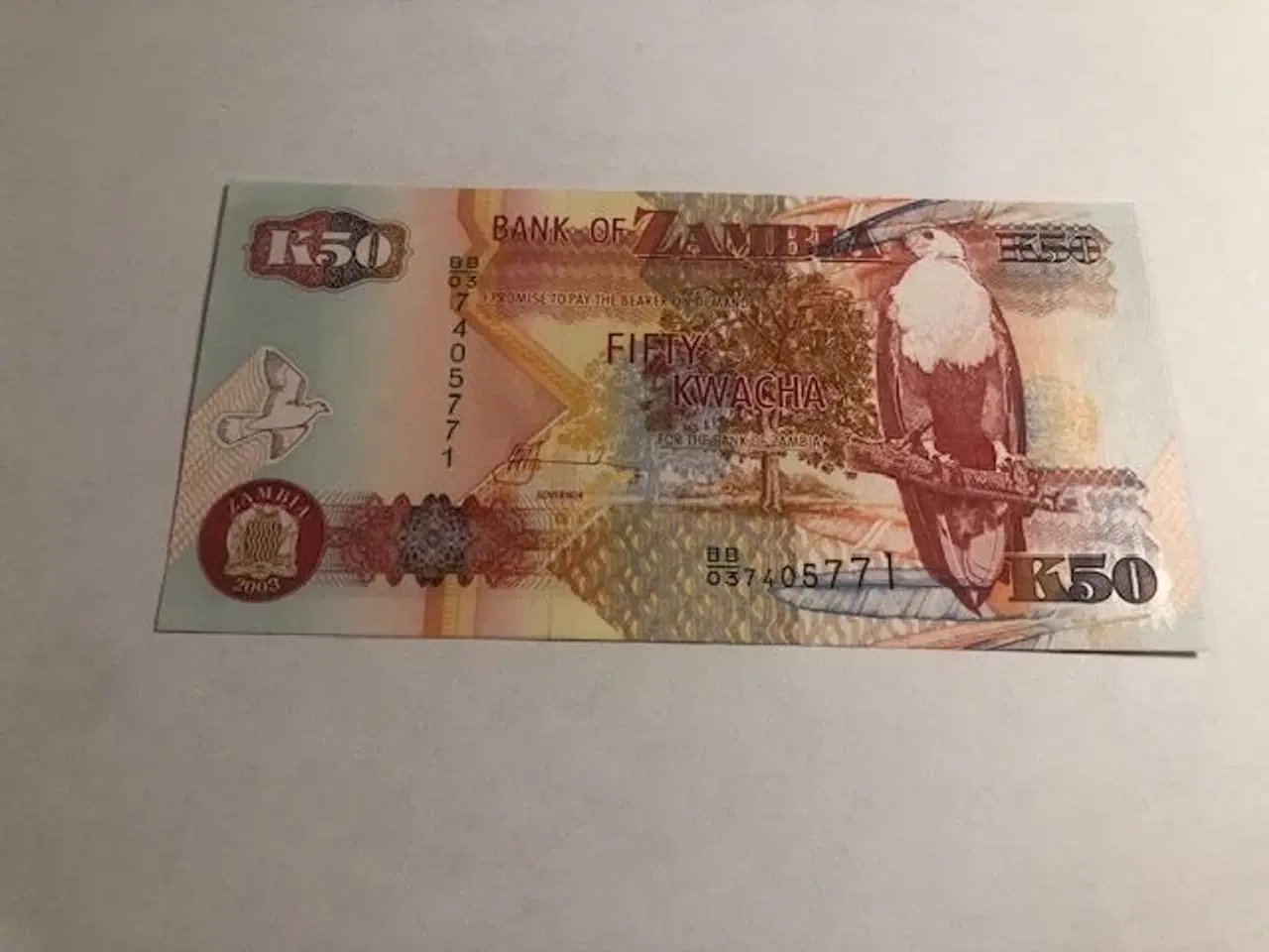 Billede 1 - 50 Kwacha Zambia