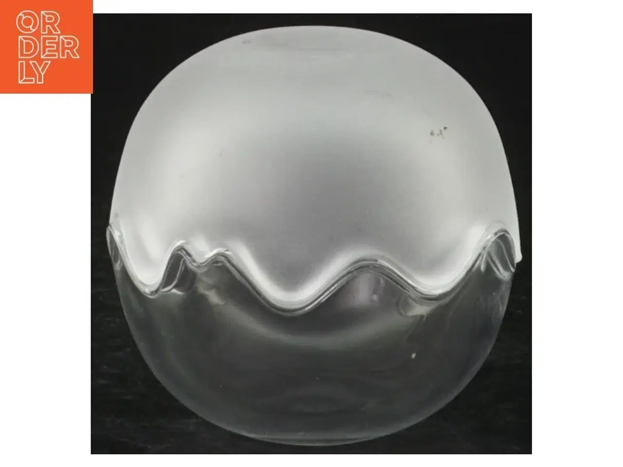 Billede 1 - Glas bonbonniere fra Holmegaard (str. Ø. 8 cm)