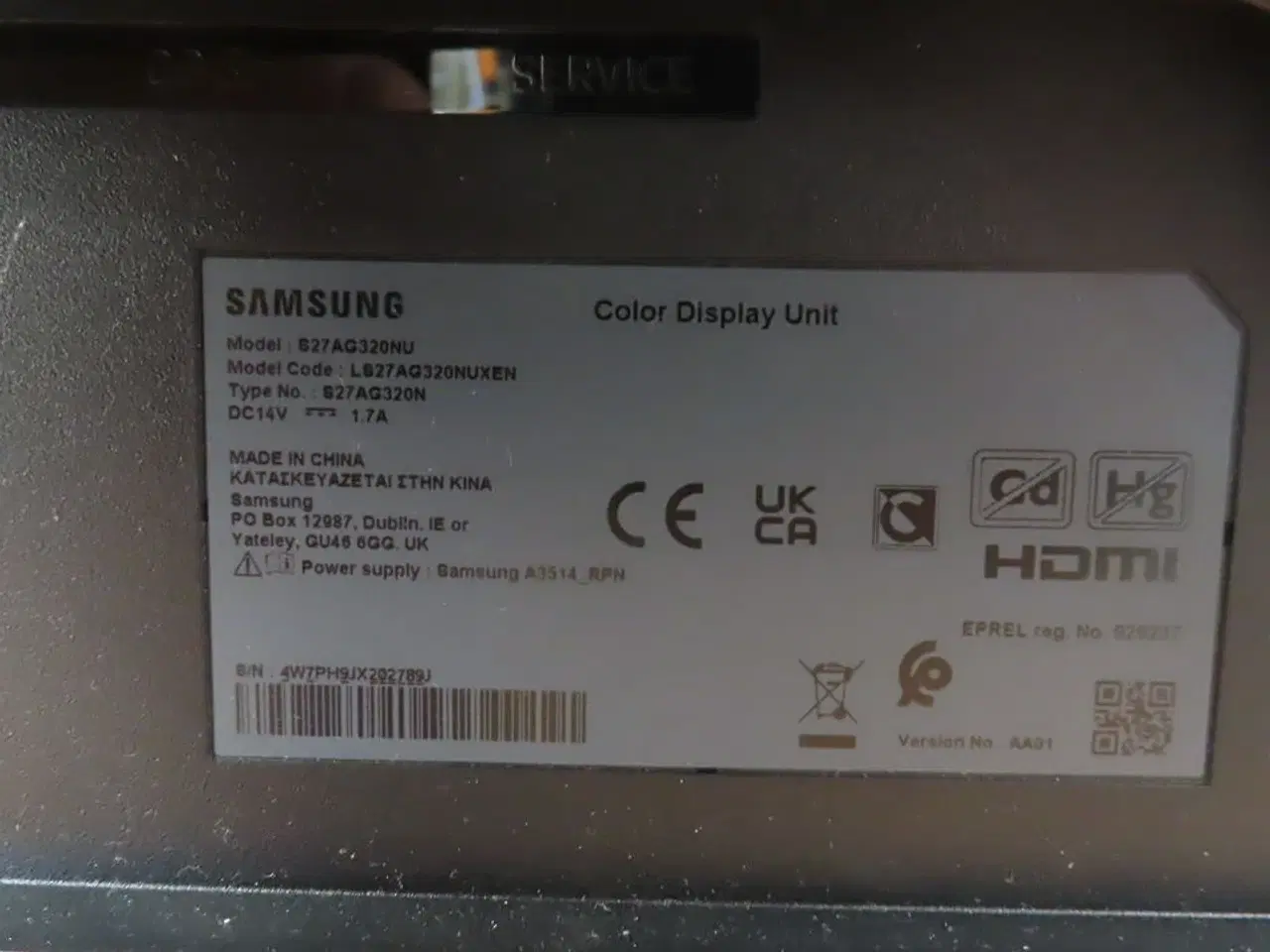 Billede 3 - 27" Computerskærm SAMSUNG S27AG320NU