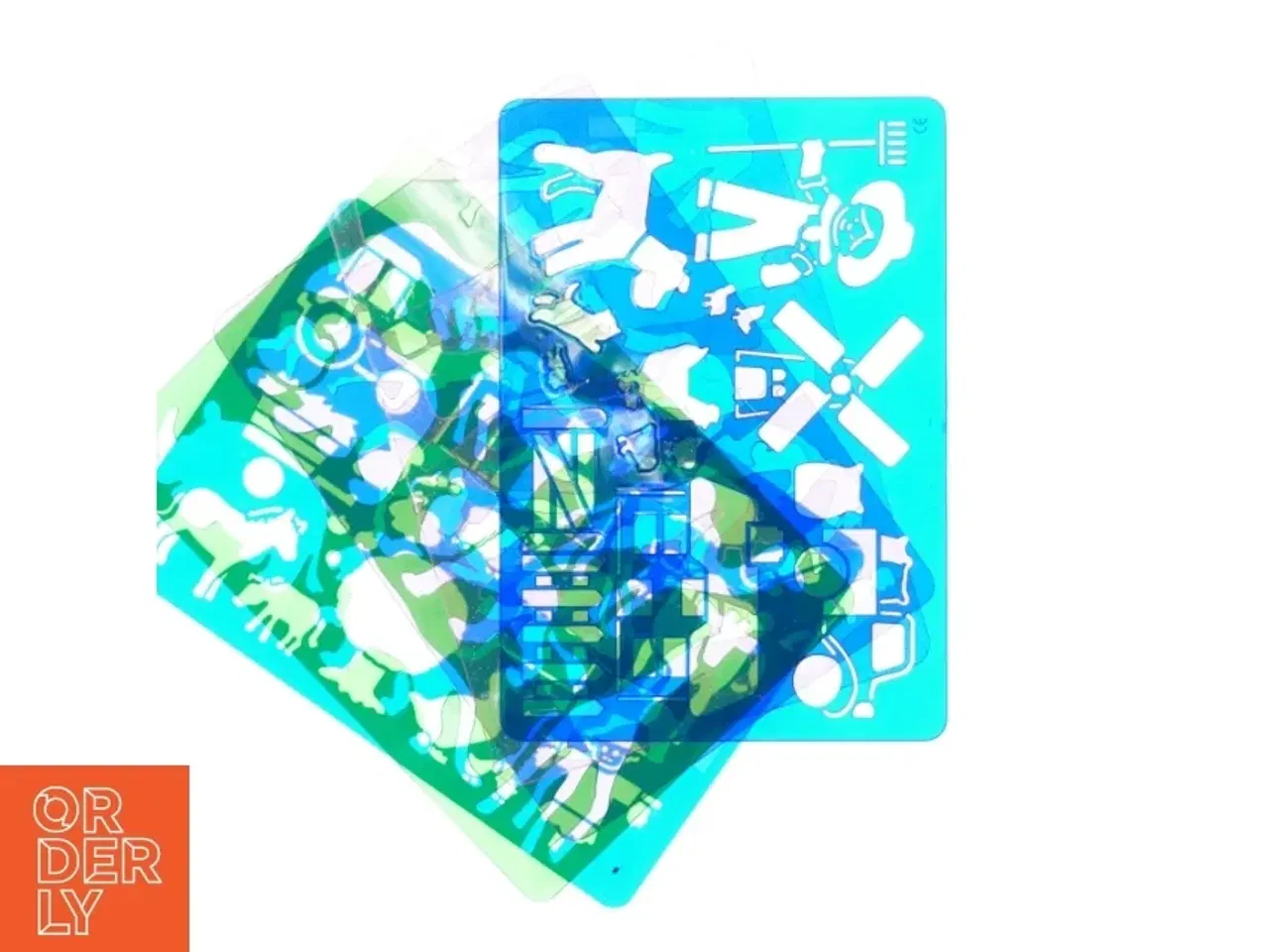 Billede 3 - Plast tegne stencils (str. 27 x 19 cm)
