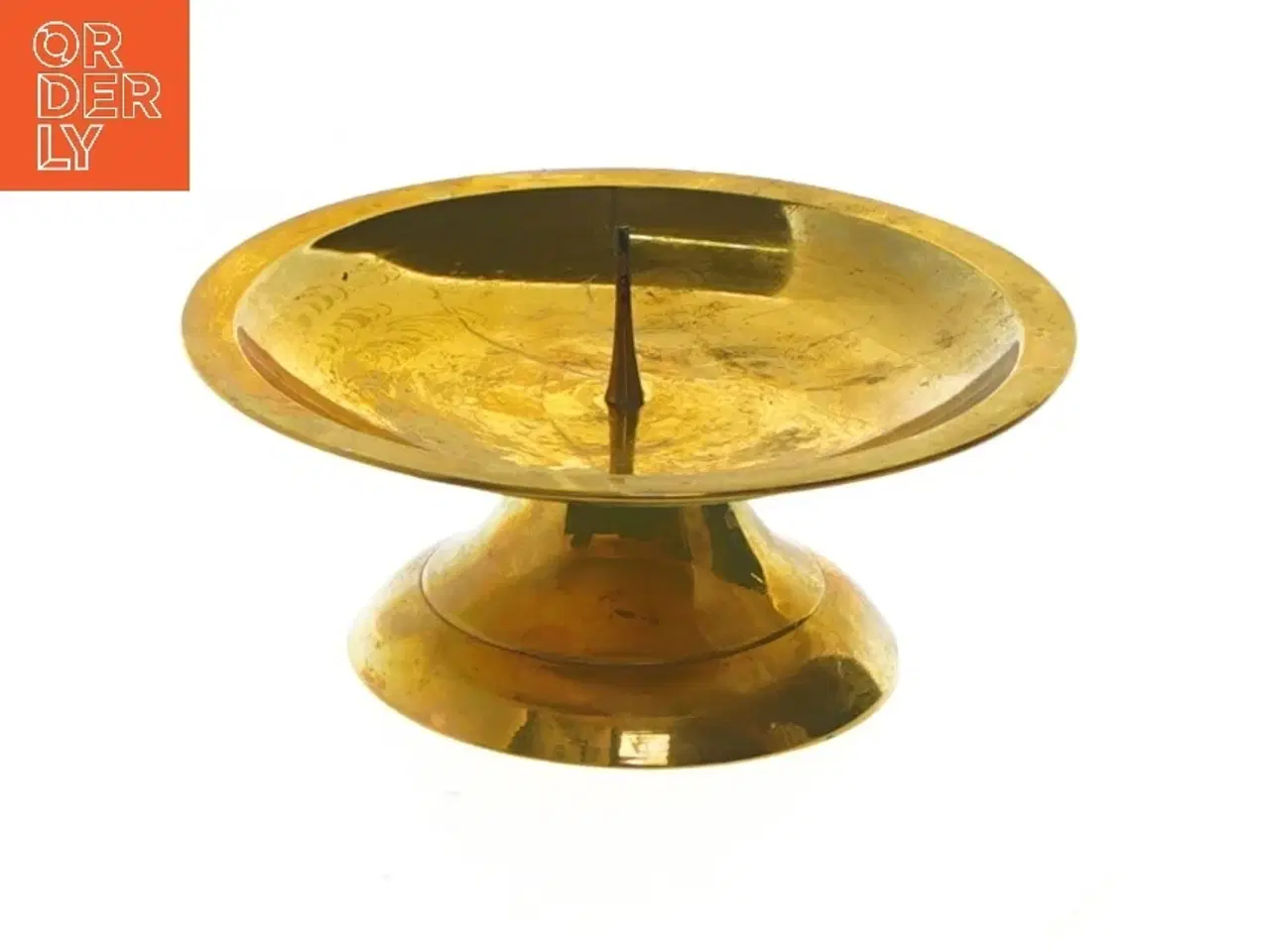 Billede 1 - Antik messing lysestage (str. Ø 11 cm)