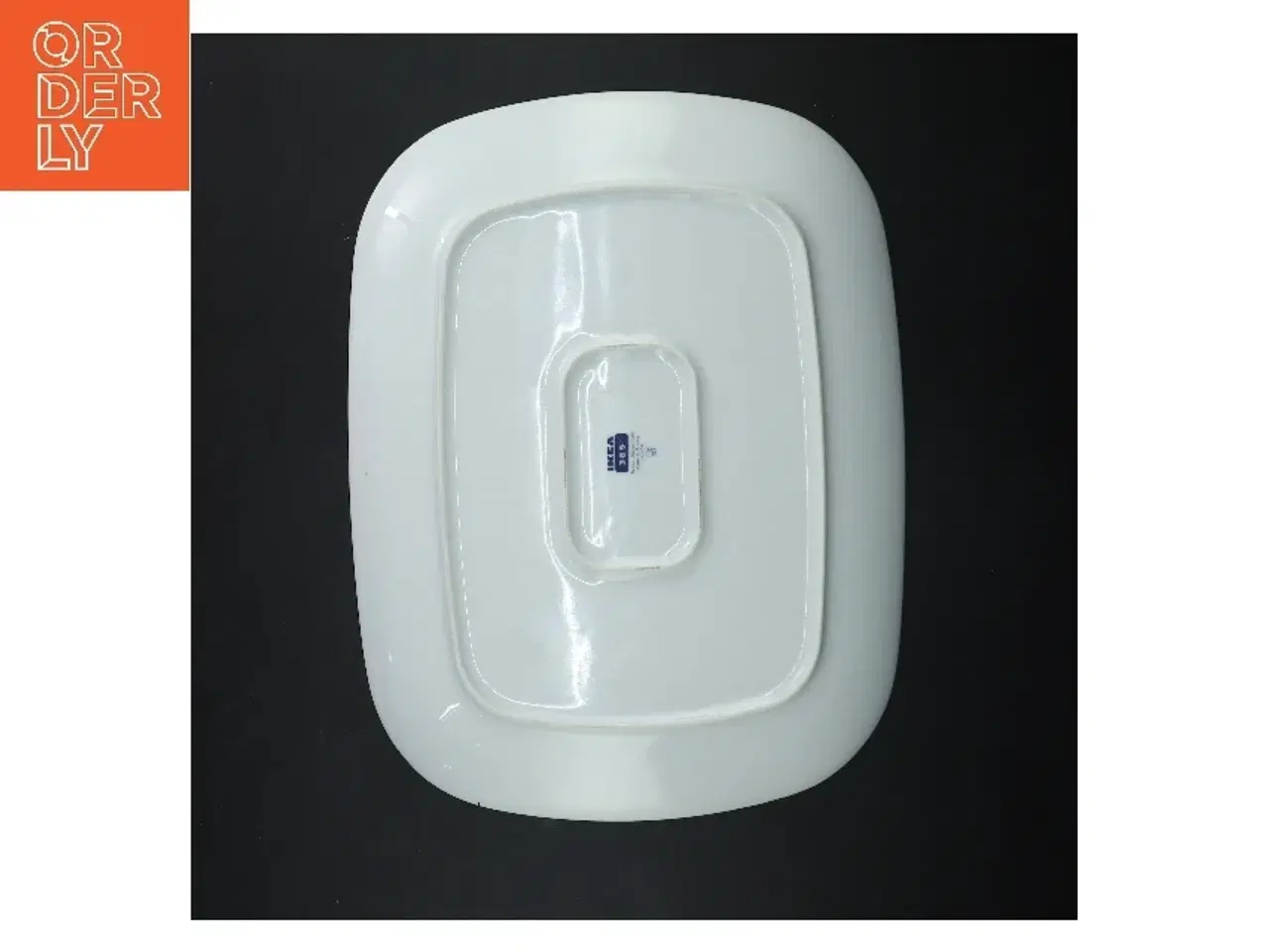 Billede 3 - Store hvide porcelænsfade fra IKEA (str. 2 styk, 31,5x26,5 cm)