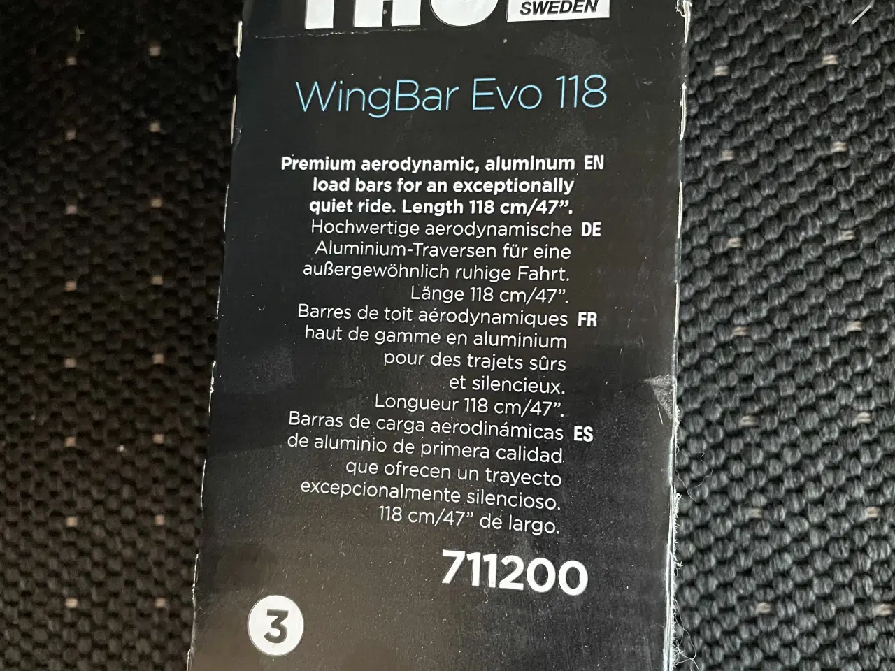 Billede 1 - Tagbøjler, Thule Wingbar Evo 118