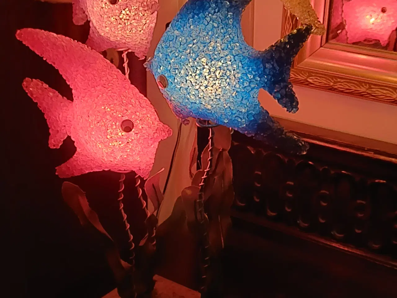Billede 4 - Retro lampe med fisk