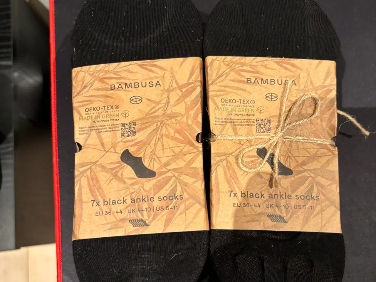 Billede 1 - 7* Black ankle socks