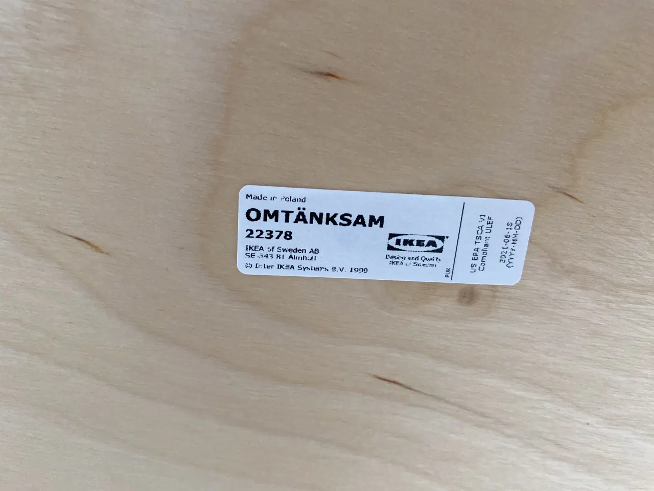 Billede 4 - Ikea spisebord med 4 stole fra serien Omtänksam