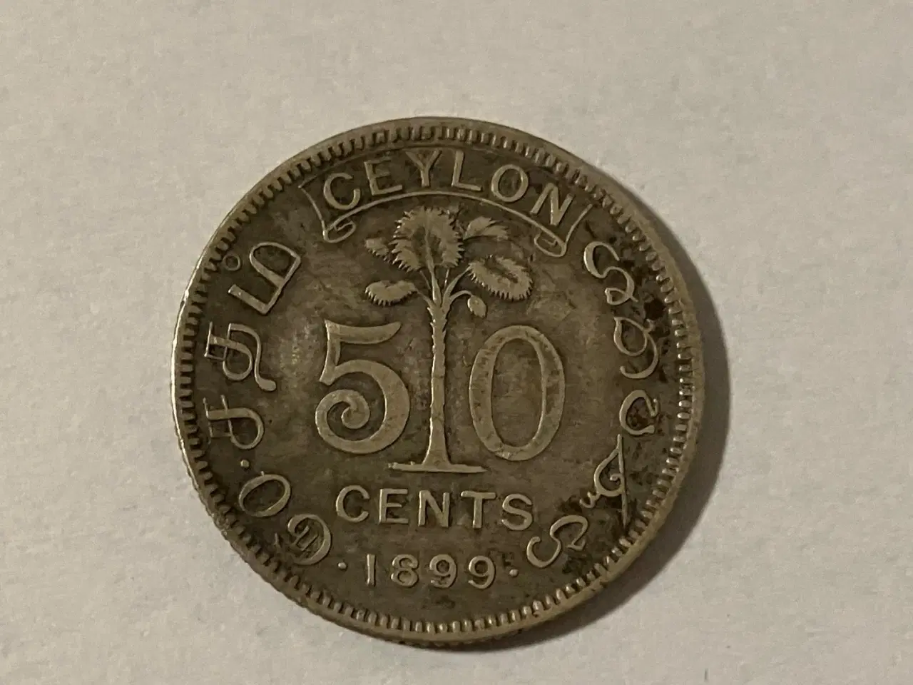 Billede 1 - 50 Cents Ceylon 1899