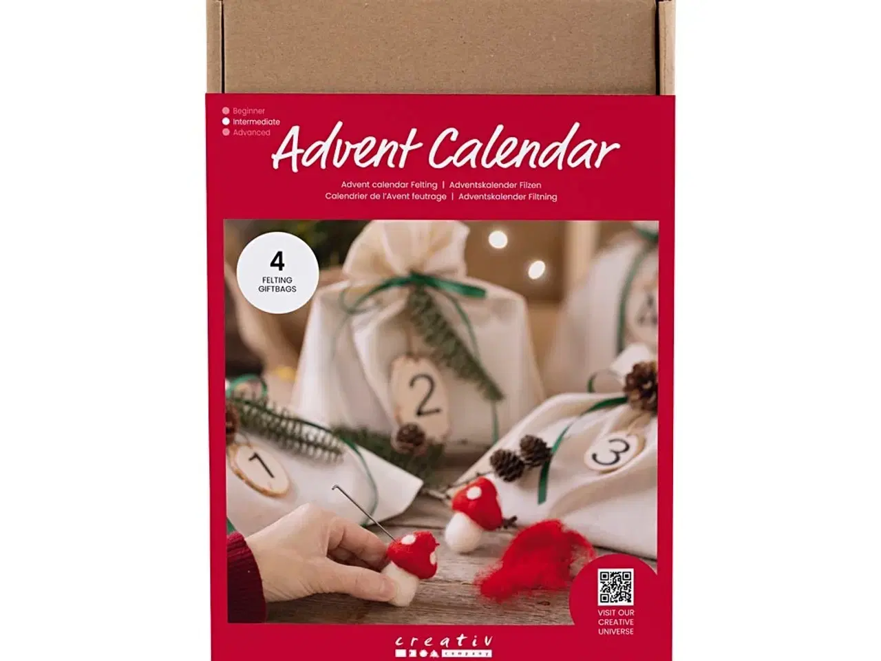 Billede 1 - Kreativ Adventskalender til Filtning - 1 pk.