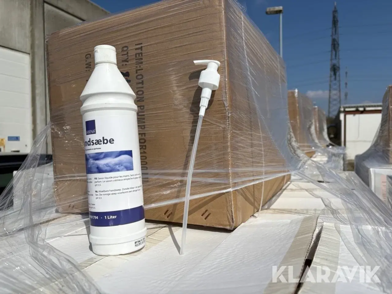 Billede 1 - Håndsæbe med dispenser 720 styk Abena 1999901794 1 liter