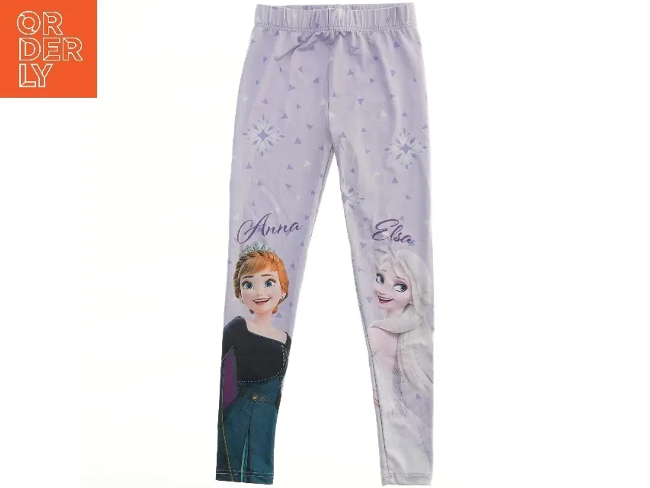 Billede 1 - Børneleggings med Anna og Elsa fra Disney (str. 122)