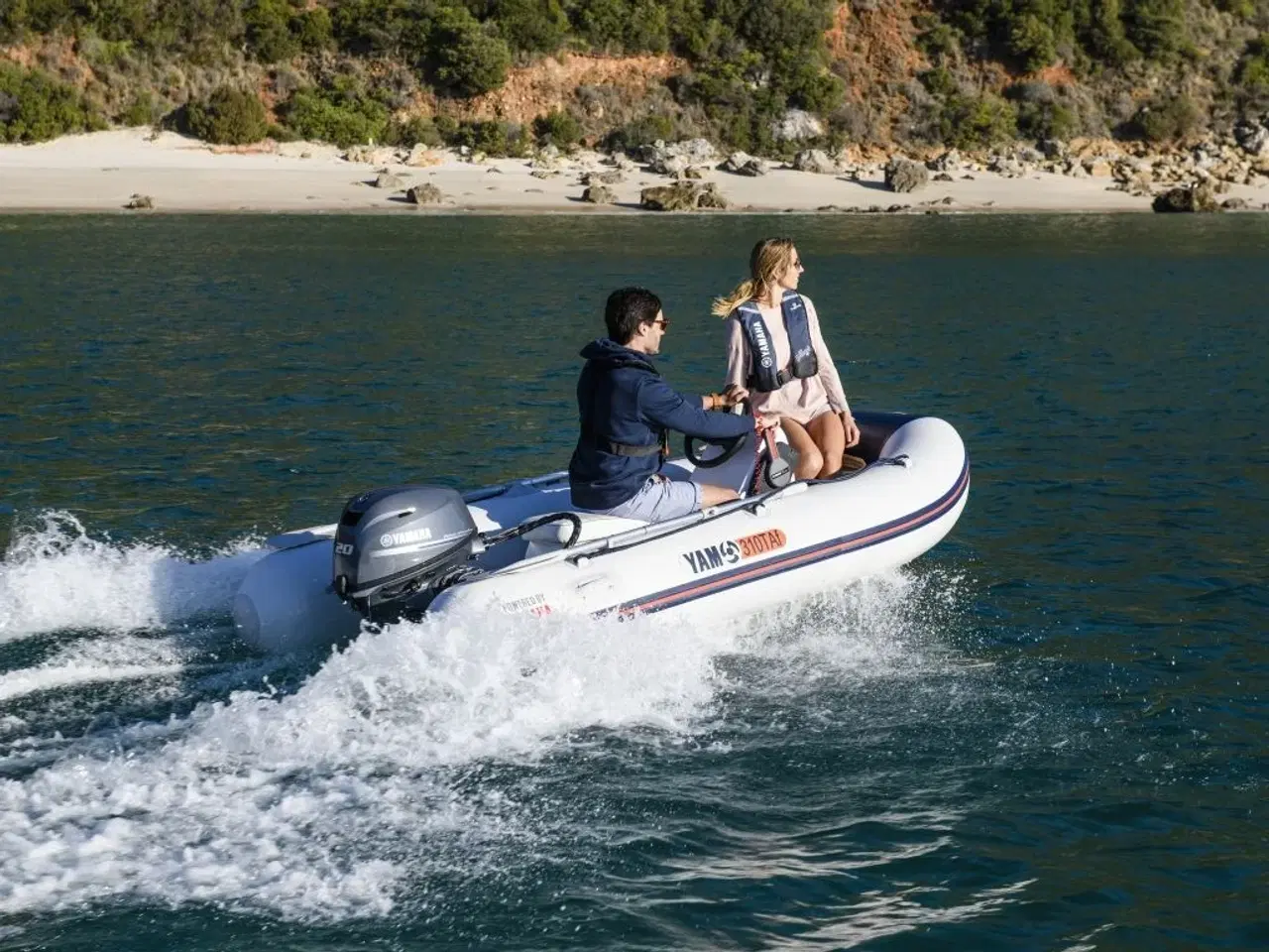 Billede 3 - Yamaha 20 HK - Fjernbetjening, Elektrisk start, Power tilt