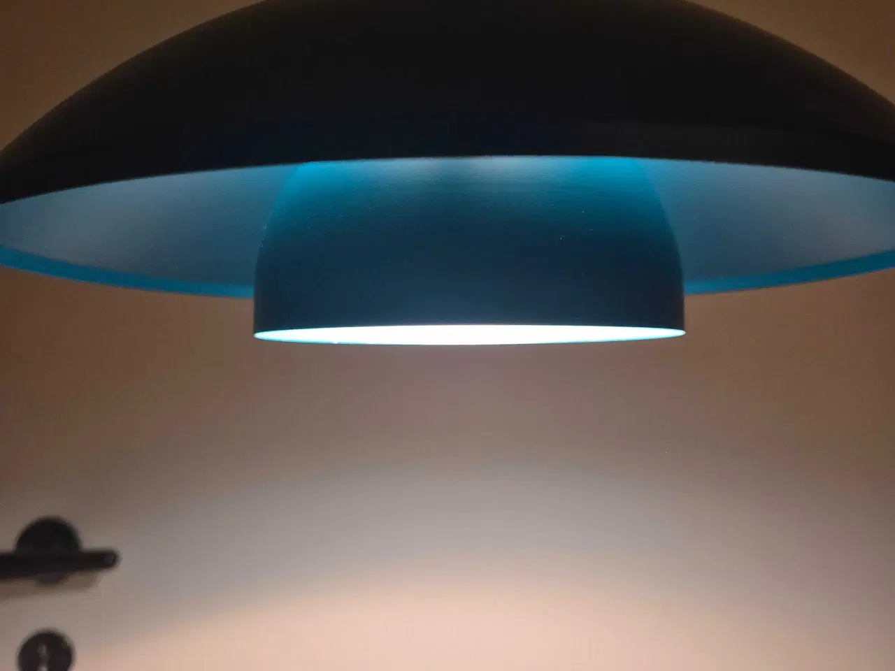 Billede 7 - Retrolampe i den flotteste blågrønnne farve