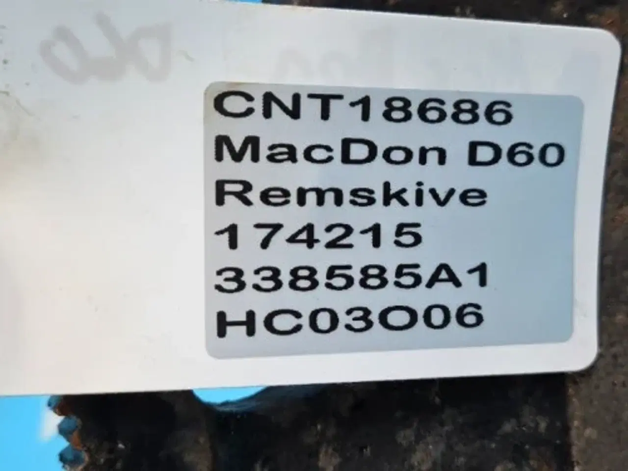 Billede 13 - MacDon D60 Remskive 338585A1