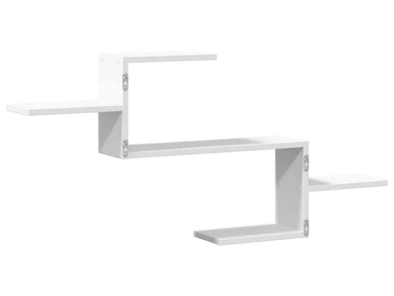 Billede 6 - Væghylde 104x15x49 cm konstrueret træ hvid